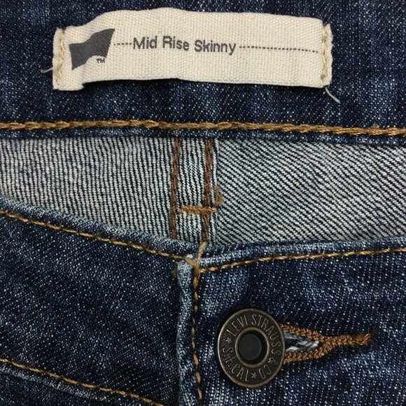 Levi's Women's Jeans Mid Rise Skinny Stretch size 32 x 29 READ DESCRIPTION! - Picture 4 of 10